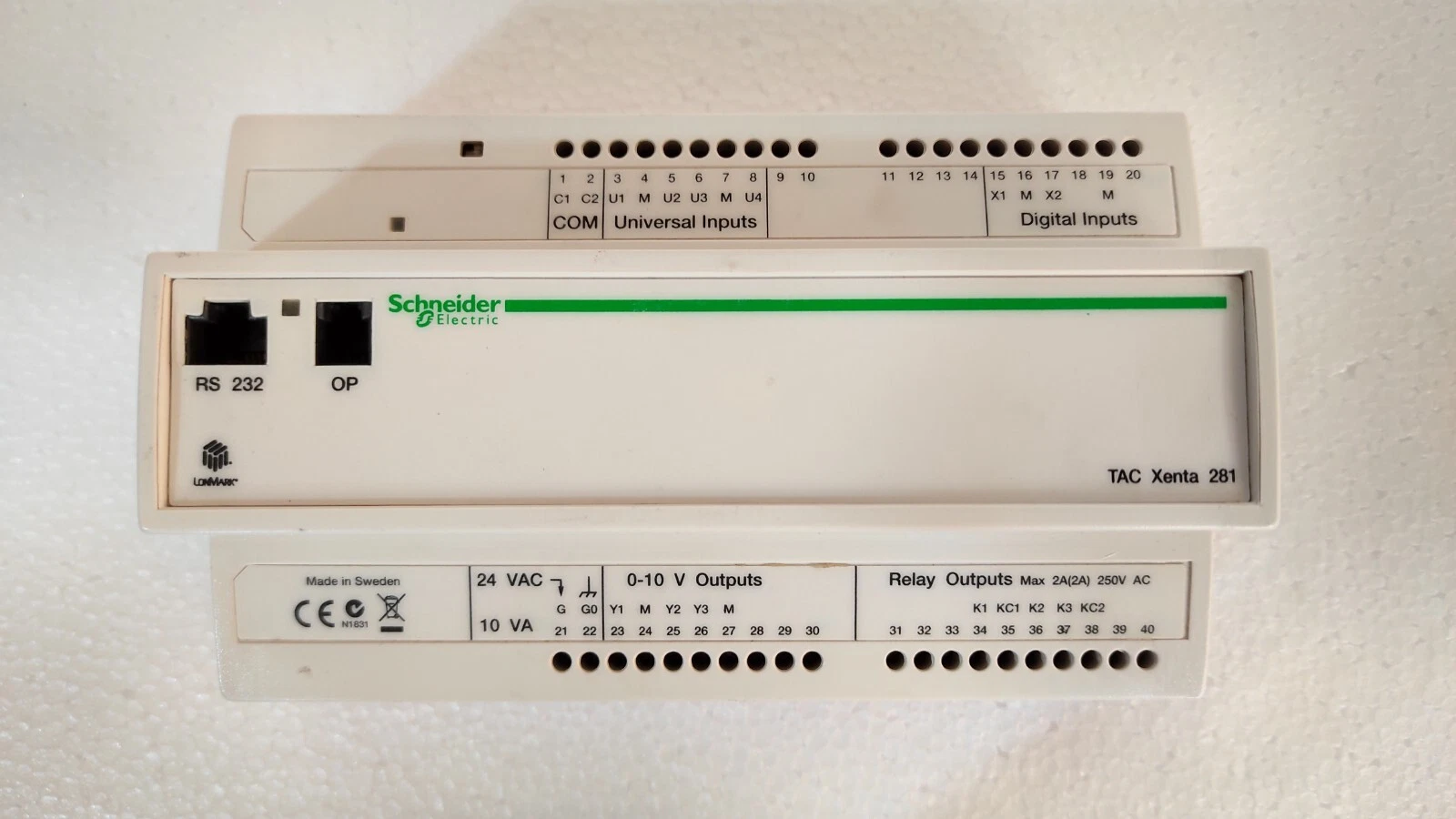 Schneider Electric TAC Xenta 281 Programmable Controller